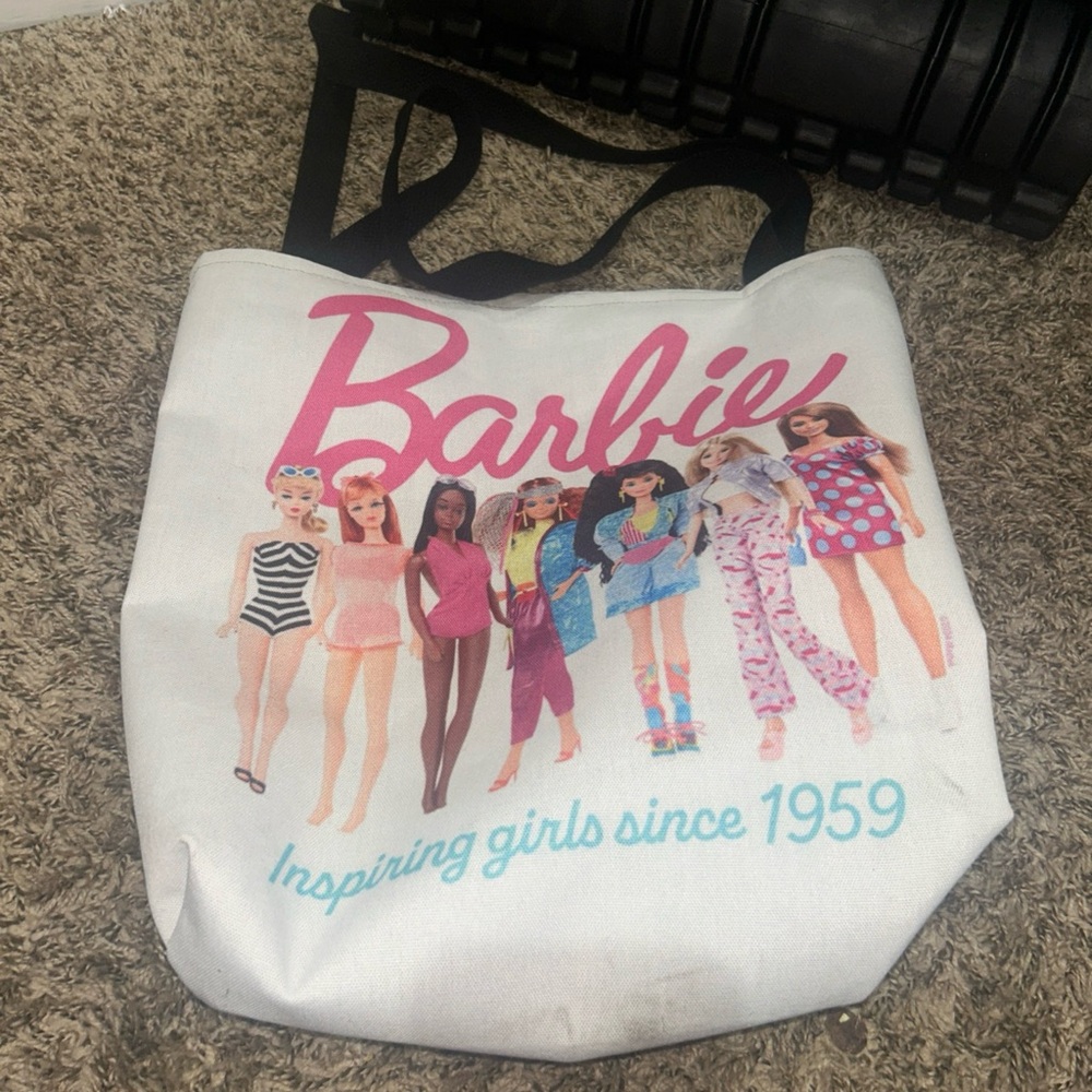 Barbie Multicolor Graphic Tote Bag